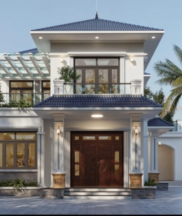 Mẫu nhà mái Nhật 8