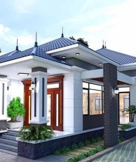 Mẫu nhà mái Nhật 7